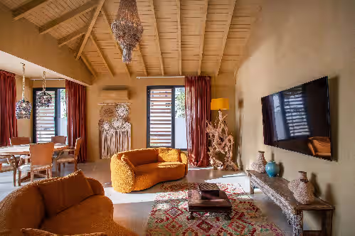 Living area at Fantastic luxurious villa with the most amazing panoramic view