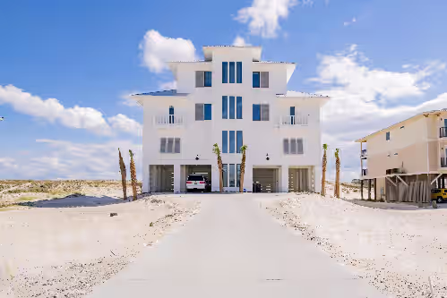 Exterior at "The Pearl" GULF FRONT w/prvt heated pool, 12 bdrm /12.5bath "ALVacationRentals"