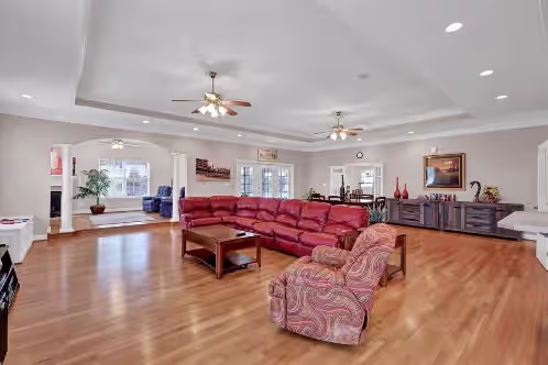 Main Level Living Room at Louisville Country Manor
