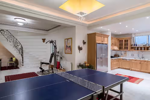 Game room at 4-Level Villa with Indoor Pool