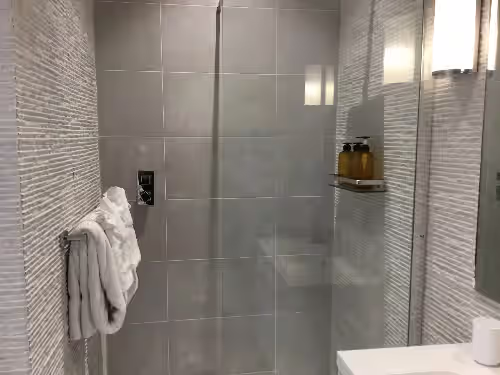 Bathroom 6 - next to the gym at Luxury Beachfront Villa Cook & Housekeeper included
