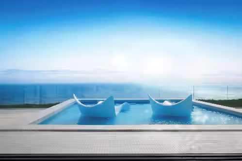 Pool at TOP LUX Villa ESCAPE-180 sea view,4min beach,2 pools, CORAL ESTATE Resort See