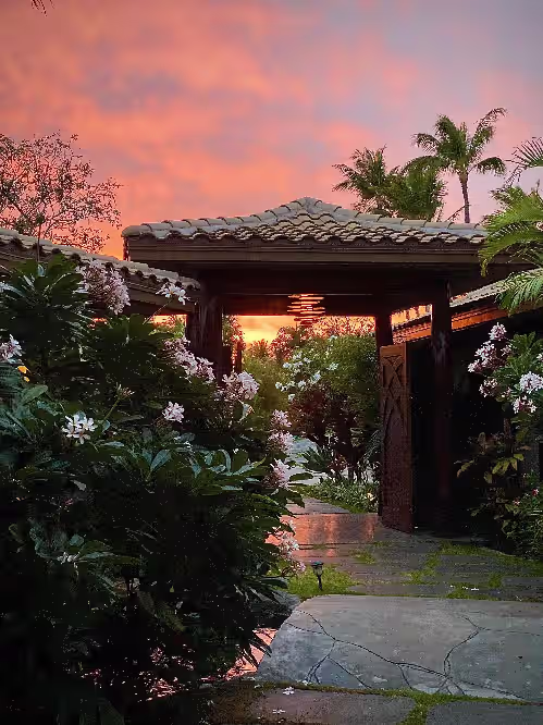 Gated estate entrance at Blue Lagoon