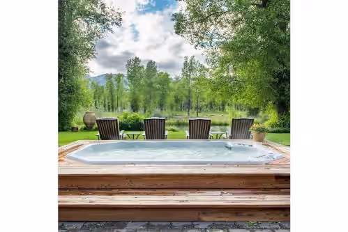 Outdoor spa tub at Antelope Trails Ranch
