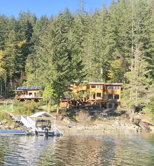 Secluded Oceanfront Property in a peaceful cove in Desolation Sound.