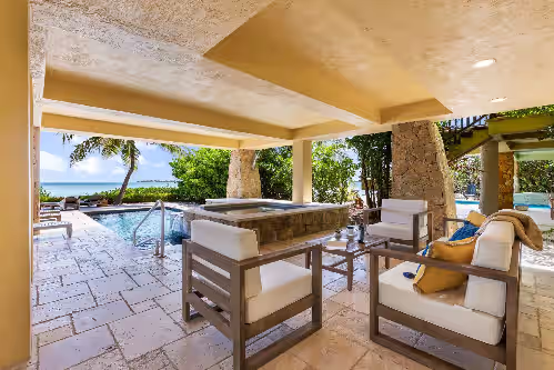 Pool at Relax on your Oceanfront villa on Seapalm island