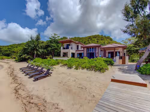 Exterior at "LIVING WATERS ROATAN" CAMP BAY BEACH LUXURY OCEANFRONT VACATION VILLA