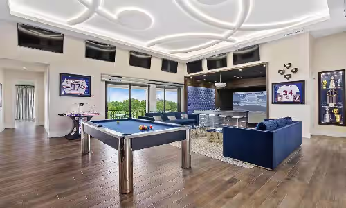 Game room at Luxurious Estate with Golf Simulator and Entertainment Loft at Reunion