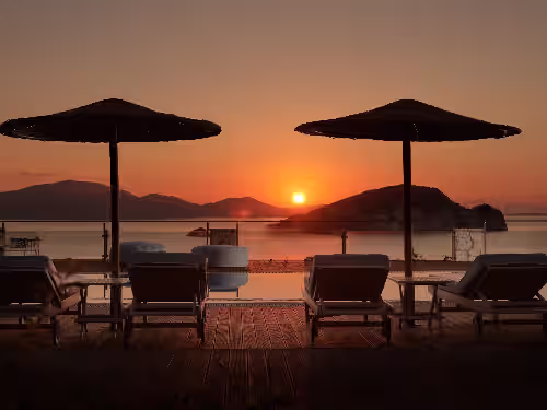 Property grounds at Serenus Villa Zakynthos