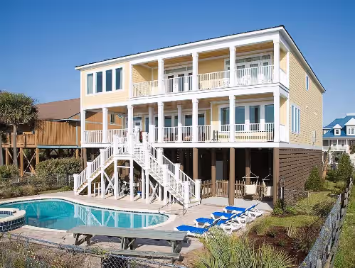 Oceanfront Myrtle Beach Home - Sleeps 26. 8 Bedrooms + 8.5 Bathrooms!