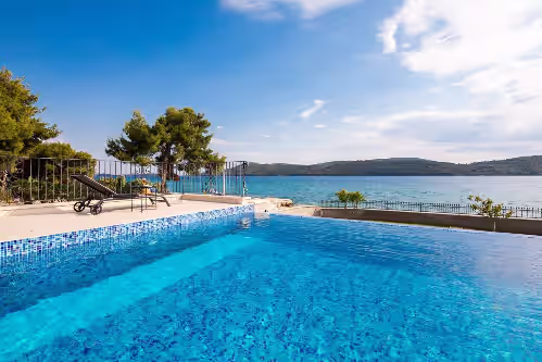 Pool at Luxury Villa Sea Whisper Sibenik with 2 Pools, Gym