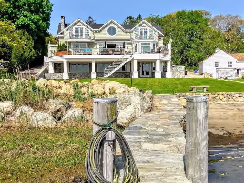 Luxury Waterfront Home Sleeps 16 Game Room Private Beach and Dock