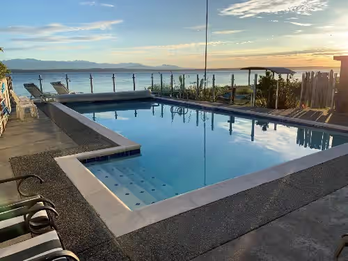 Whidbey's Finest Luxury Beachfront Compound- no-bank sandy westside beach Where to Greenbank, Washington