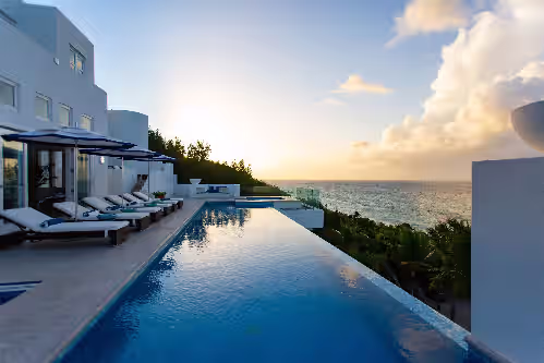 Pool at Sea Villa at Long Bay Villas: Privacy, 5star service, butler, on secluded beach