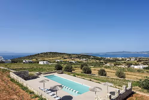 Pool at OUTSTANDING NEW VILLA WITH A GREAT POOL AREA AND BREATHTAKING SEA VIEW