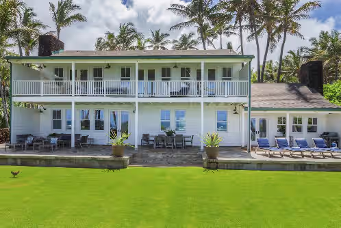 Large Gated Oceanfront Estate ~ Secluded on a beach, safe all year TVNC-4185