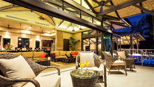Living Room at Magnificent Villa w/ Spectacular Ocean Views, Gourmet Chef, Ideal for Big Groups