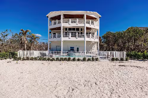 Island Paradise view from beach at Your Island Paradise Awaits Beachfront, Heated Pool Breathtaking Sunsets