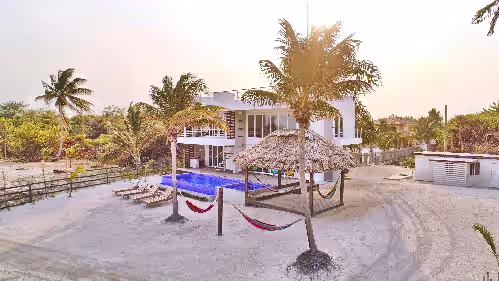 Modern Beachfront Home w/ Cook, Private Pool, Palapa, & Complimentary Golf Cart