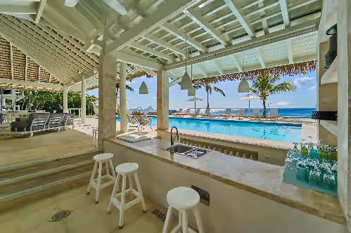 Pool at Luxury Oceanfront Villa fully staffed 12 bdrms/bthrms