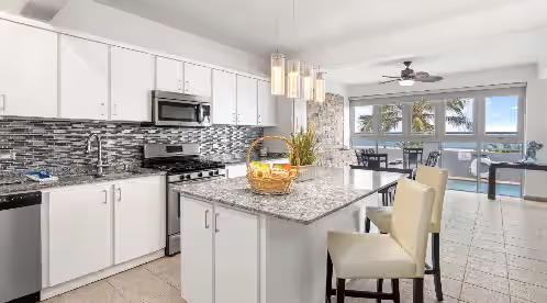Private kitchen at Oceanfront/Gated In Ground Private Salt Water Pool/6 Bedroom; Luxury Paradise