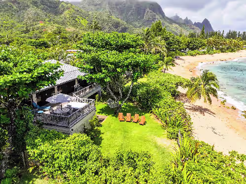 Kaulana Naue - Beachfront Luxury Home, Panoramic Ocean Views, Walk To Tunnels Beach TVNCU-1214