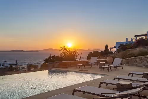 Spectacular Seaside Villa, St. John beach, Private Pool, Sunset View Over Delos, photo 3