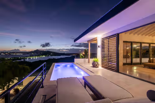 Luxury 12 person Villa with great views of Spanish Water and Caracas Bay, photo 3