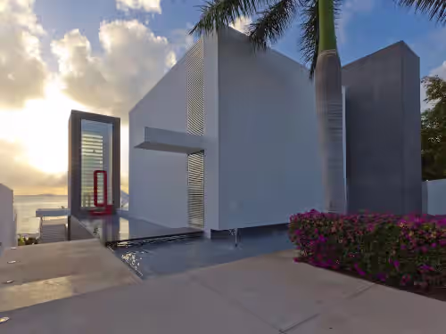 Entrance from the street at Architectural Award Winning Villa with daily breakfast and cleaning
