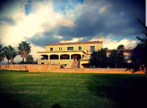 Exterior at Stunning, Luxury Villa Son Gual with Pool, Jacuzzi, Gym, Children's Playground