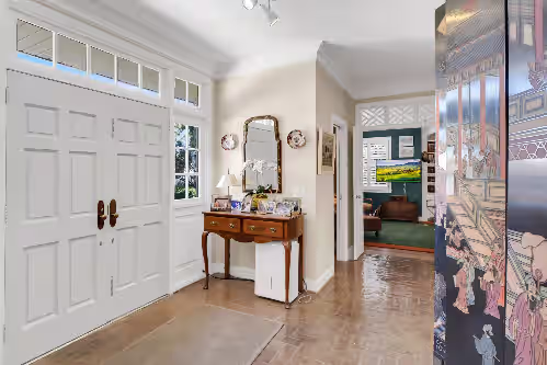 Interior at Delightful Sea Island Beach Cottage, Private Pool, Hot Tub & Steps from Beach