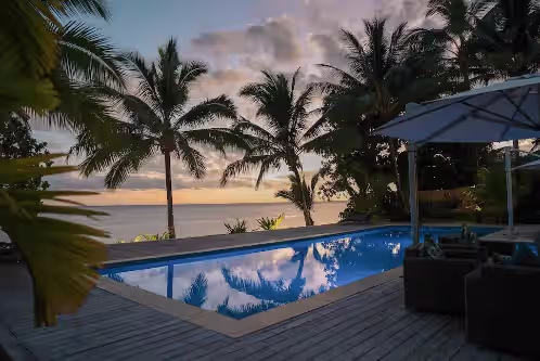 Pool at All inclusive Beachfront Villa in Fiji