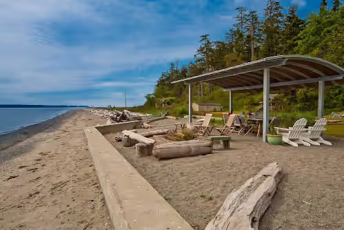 Whidbey's Finest Luxury Beachfront Compound- no-bank sandy westside beach Where to Greenbank, Washington, photo 3