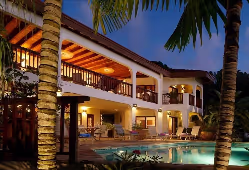Loblolly Villa - White Sandy Beaches and Ocean View in Tropical Setting.