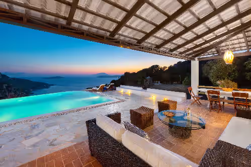 Hidden Gem with infinity pool overlooking 7 Islands,Villa in Hacienda style