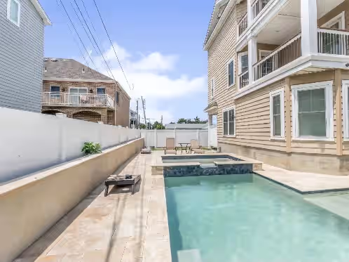 Pool at Luxury Beach Front Estate With Pool & Hot Tub Sleeps 16