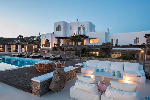 Pool at Private Villa Elan Fanari Mykonos