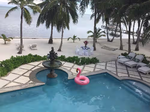 Casa Tortuga - Luxurious Beachfront Villa w/ Pool, Fountain, Dock, Cook & Beach Volleyball
