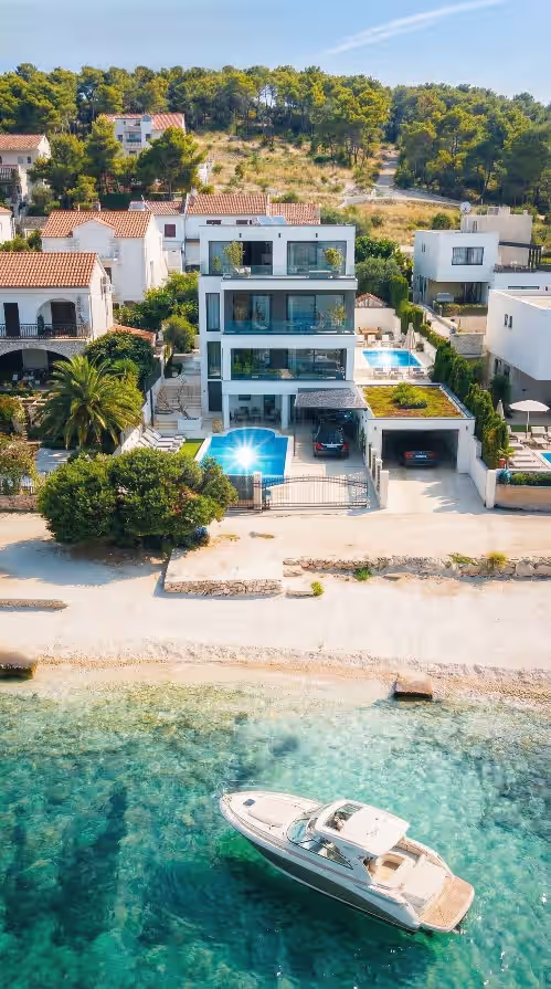 Luxe Seafront Villa Palace Al Nera 2 Pools, Private Chef & Luxury Experiences