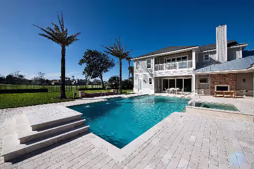 8,190 sq ft estate on 3rd hole of PV Inn & Club across from ocean.
