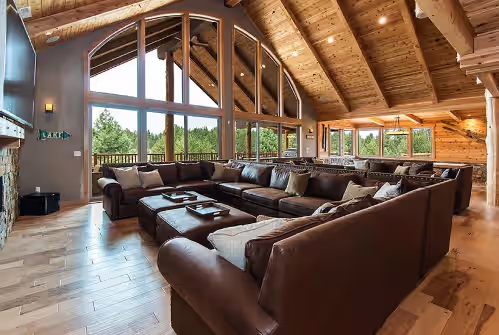 Living area at 14 bedroom 14 bath Mega Mansion w/Indoor Pool, Theater