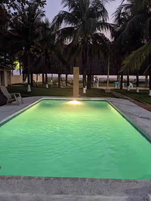 Pool at costa-rancho-dallas 24+ person beach front property