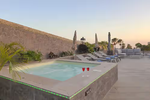 Pool at Villa Ginevra, perfect for large groups, with Pool, Sauna & Garden