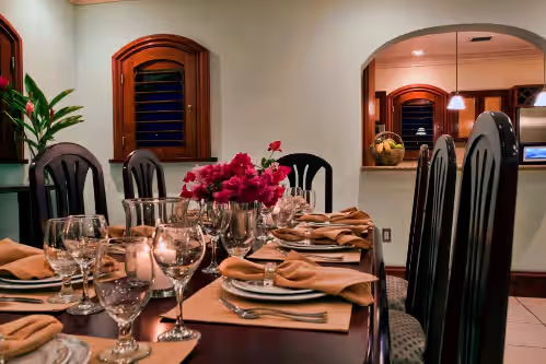 Expandable Inside Seating for 18 at Vista Verde Roatan