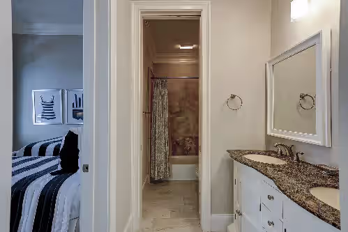 Guest Suite Full Bathroom at 28 Carters Manor- Oceanfront Compound, Two Private Pools
