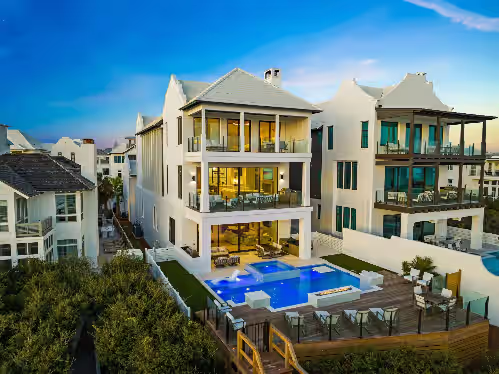 Villa Grandeur - Gulf Front Home in Seagrove - Private Resort Style Pool