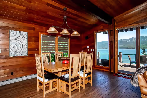 Whitefish Lakefront Home w/ Private Beach & Dock, Theatre Room & Hot Tub, photo 5