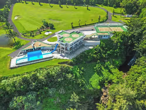Waterfalling Estate is an oceanfront compound on the Big Island unlike any other