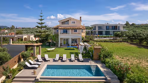 Pool at Sea Breeze Villa in Zakynthos