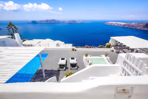 Erossea Villa with Private Heated Pool and Jacuzzi, Santorini, Greece